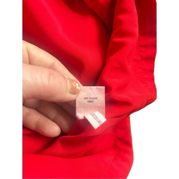 Kay Unger New York red cocktail Christmas dress size 4 - Picture 8 of 12